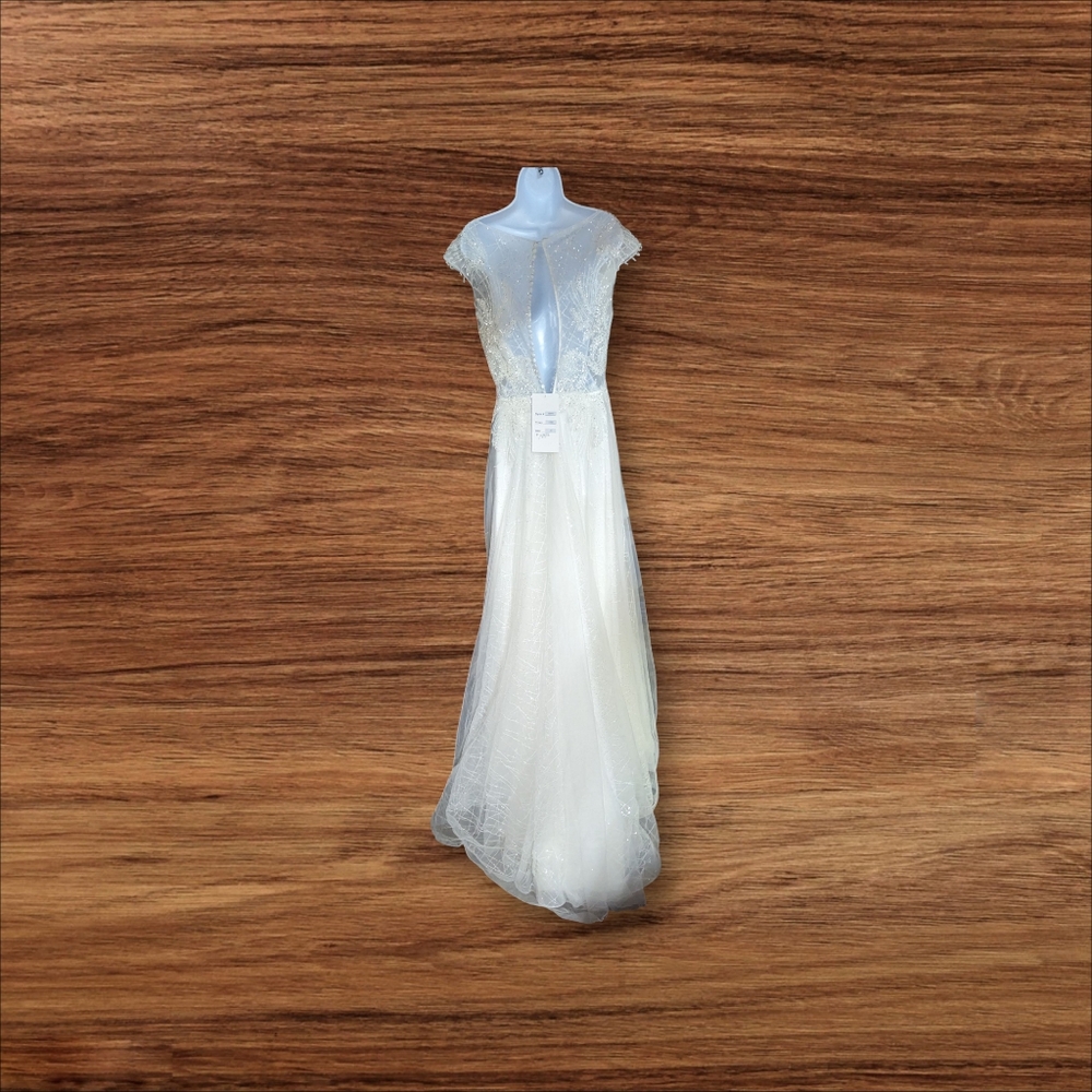 Mary's Bridal White Backless Gown